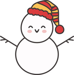 Cute Christmas Snowman