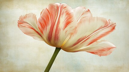 Striped Tulip Blossom