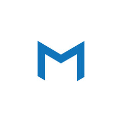 initial m letter logo design vector template, m logo design for monogram, m letter for business.