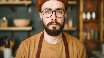 Obraz premium Craftsman Using Digital Tools for Handmade Projects