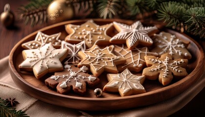 Christmas Cookies with Icing Designs