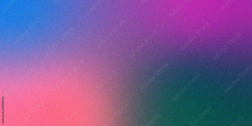 Poster Pink and Dark blending gradient background with grainy texture. Digital grainy gradient with a colorful, blurred soft noise effect. Dark gradient foil shimmer with pinkish burnt fiery foil