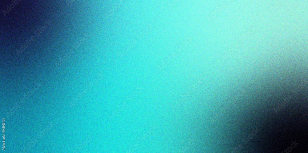 Poster blue and dark blending gradient background with grainy texture. digital grainy gradient with a color