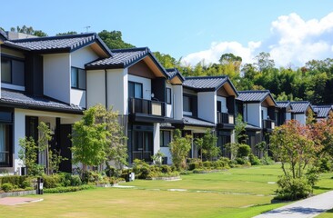 A sleek residential development, perfect for investors or families, offering modern homes in a quiet, secure environment.