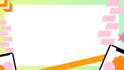 YouTubeで使えるスマホの付いたサムネイル用フレーム