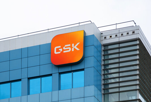 Poznan, Poland - 5 October 2024: GSK -Glaxosmithkline headquarters office building in Poznan.