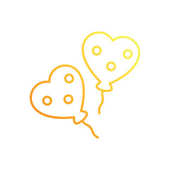 Christmas Balloons vector icon