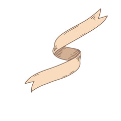 Vintage Hand Drawn Ribbon Illustration