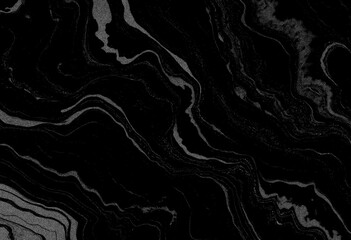 Marble black texture, wavy texture background	
