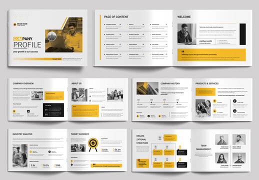 Company Profile Template Layout