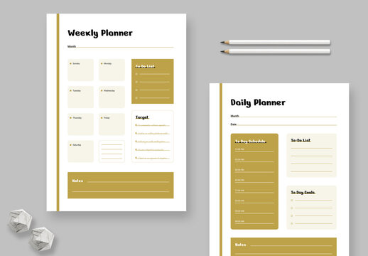 Planner Template Layout