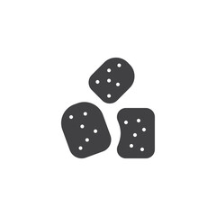 Chicken nuggets vector icon