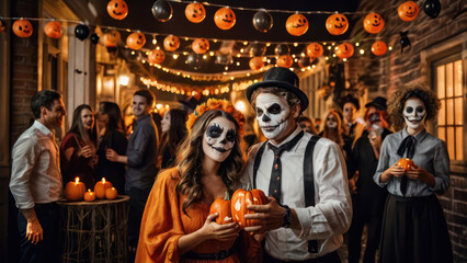 person at the halloween carnival