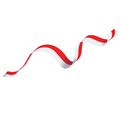Indonesia Flag Border Illustration