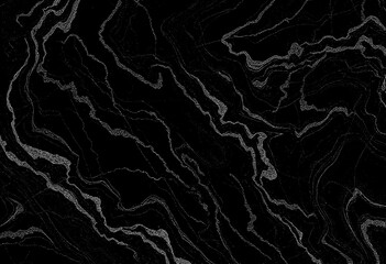 Marble black texture, wavy texture background	
