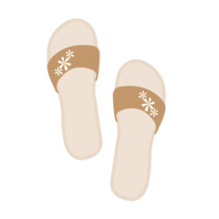 Sandal Traveling Illustration
