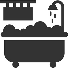 Naklejka premium Bathroom Bathtub Icon