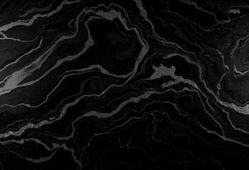 Marble black texture, wavy texture background	
