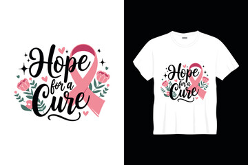 hope for a cure t shirt design or cancer poster design cancer quotes typography t shirt