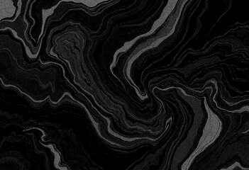 Marble black texture, wavy texture background	
