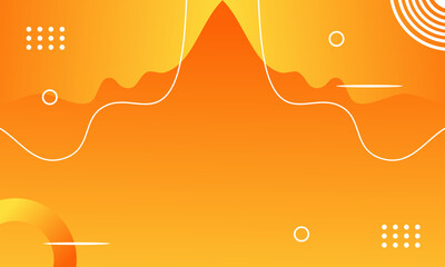 Gradient Geometric Background. Orange Gradient Design for landing page, website, banner, etc. simple background