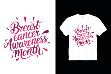 Breast cancer t shirt design or cancer poster design cancer quotes typography t shirt