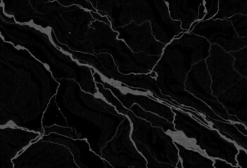 Marble black texture, wavy texture background	
