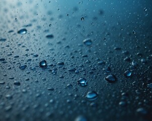 water drops on a glass