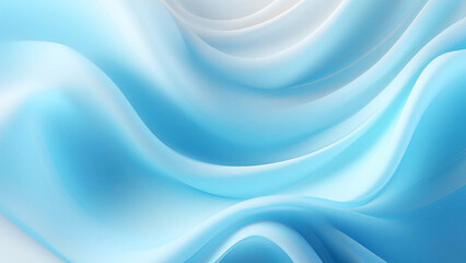 Obraz premium 光沢のある滑らかな青い曲線の抽象的な背景素材