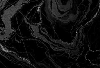 Marble black texture, wavy texture background