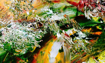 Abstract background wallpaper. Ethnic pattern. Mixtures of oil paint. Trendy hand painting canvas....
