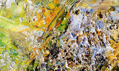 Abstract background wallpaper. Ethnic pattern. Mixtures of oil paint. Trendy hand painting canvas....