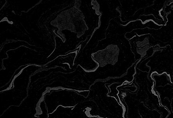 Marble black texture, wavy texture background