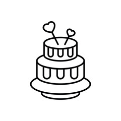 Christmas Cake vector icon
