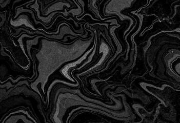 Marble black texture, wavy texture background