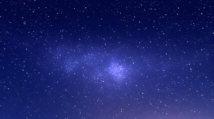 Fototapeta premium Twinkling Stars Shine Brightly in a Dark Blue Night Sky Background