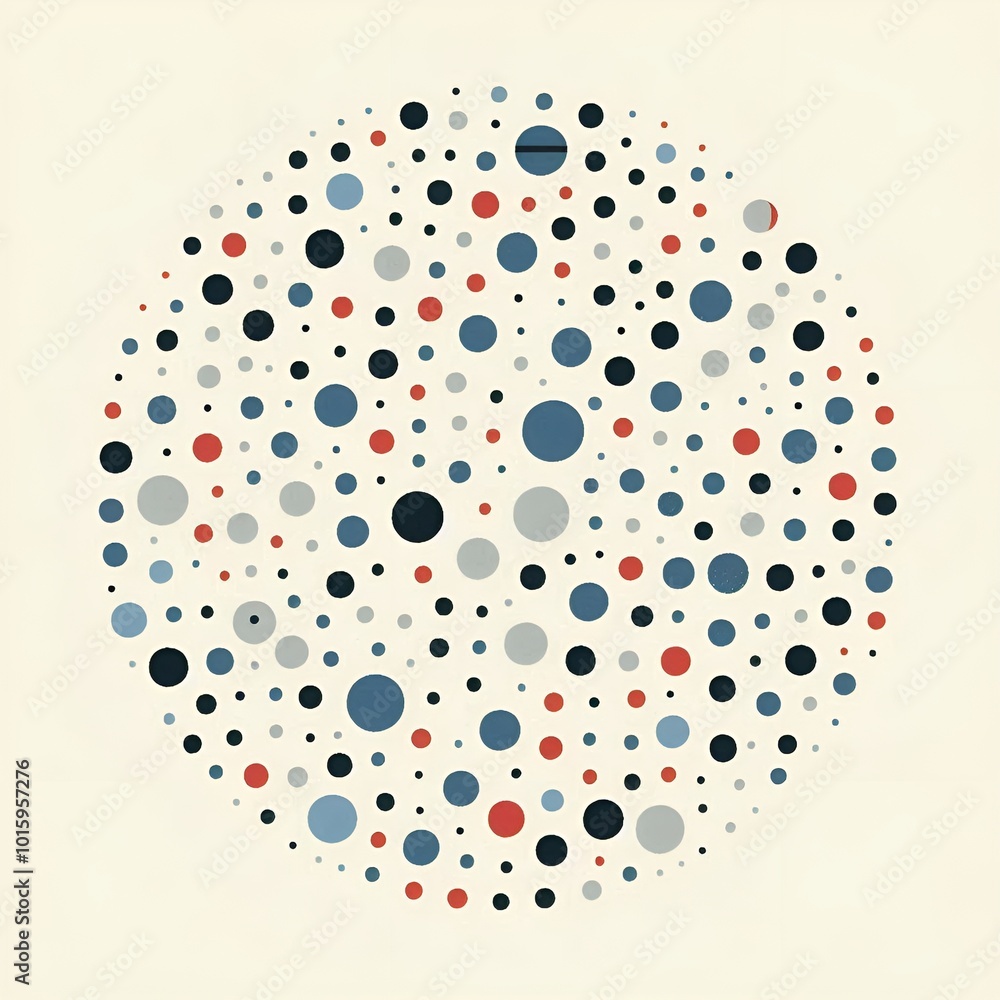 Poster abstract background with circles. generative ai