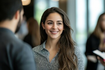 Speed networking event where people rotate every few minutes. Participants are introducing themselves and learning about each other’s work, Generative AI