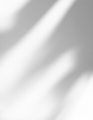 Blurred water texture overlay effect for photo and mockups. Organic drop diagonal shadow and light caustic effect on a white wall. Shadows for natural light effects