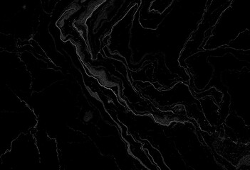 Marble black texture, wavy texture background