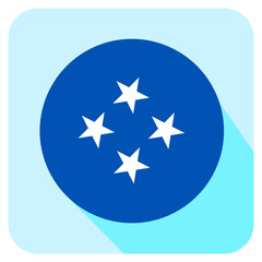 Vector Icon for Micronesia, country, national, flag, world flag