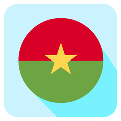 Vector Icon for Burkina Faso, country, national, flag, world flag