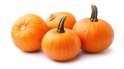 Obraz premium fresh pumpkins on white background