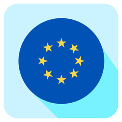 Vector Icon for European Union, country, national, flag, world flag