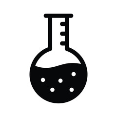 Science, experiment, chemical studies, flask icon in modern style