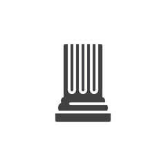 Pillars of a courthouse vector icon