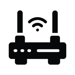 A WiFi router, representing wireless connectivity or internet services
