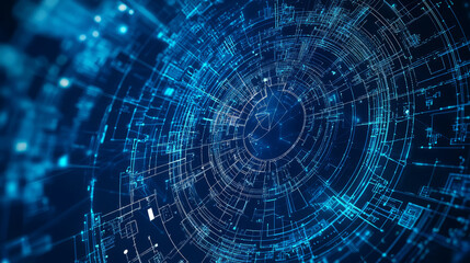 Fototapeta premium An elegant, tech-forward background with a subtle gradient from light grey to white that exudes simplicity and sophistication.