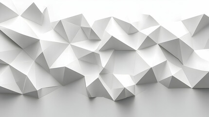 Abstract White Geometric Shapes Form a Modern Background Design