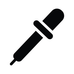 A dropper tool, representing precision, color picking, or medical use